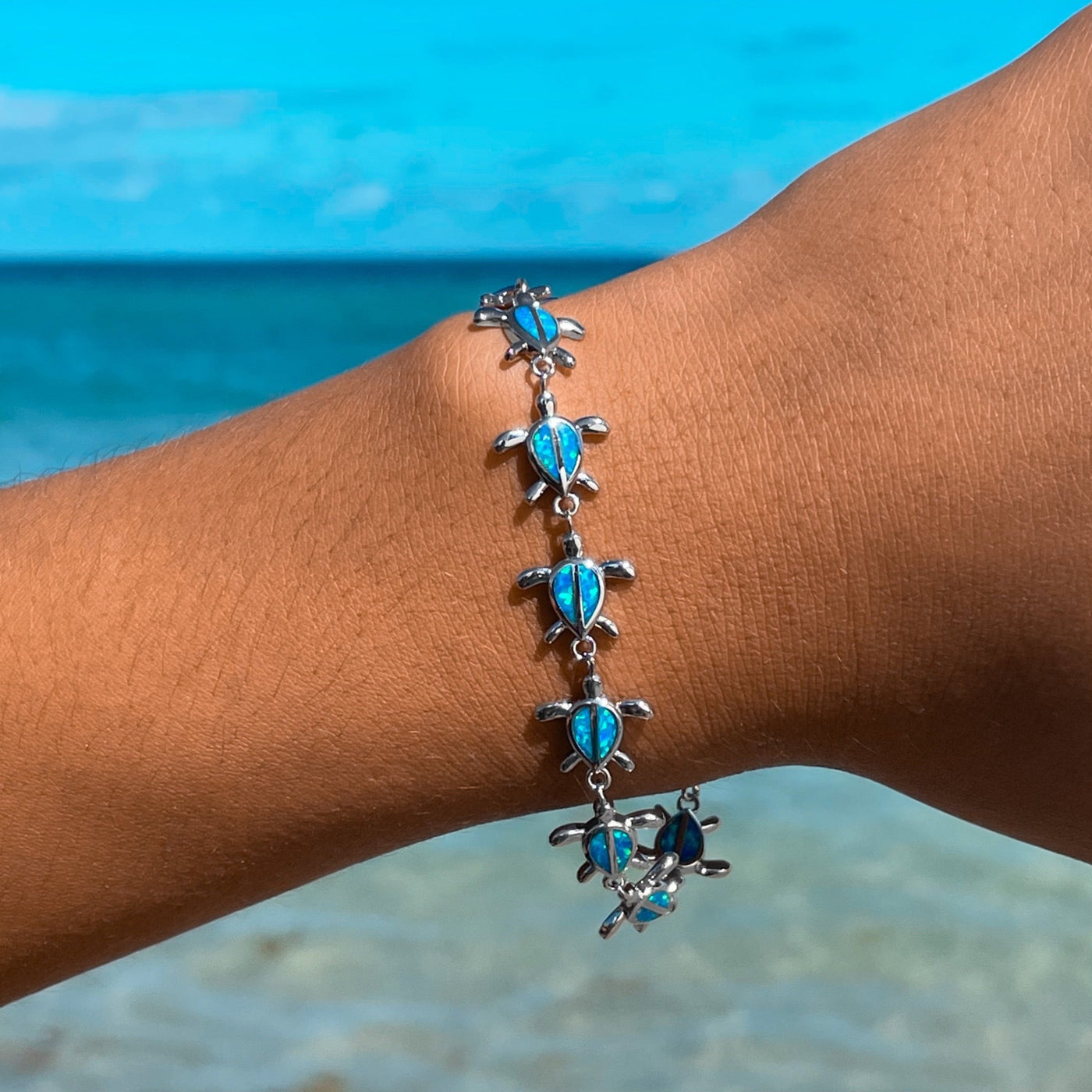 Opal Sea Turtle Bracelet