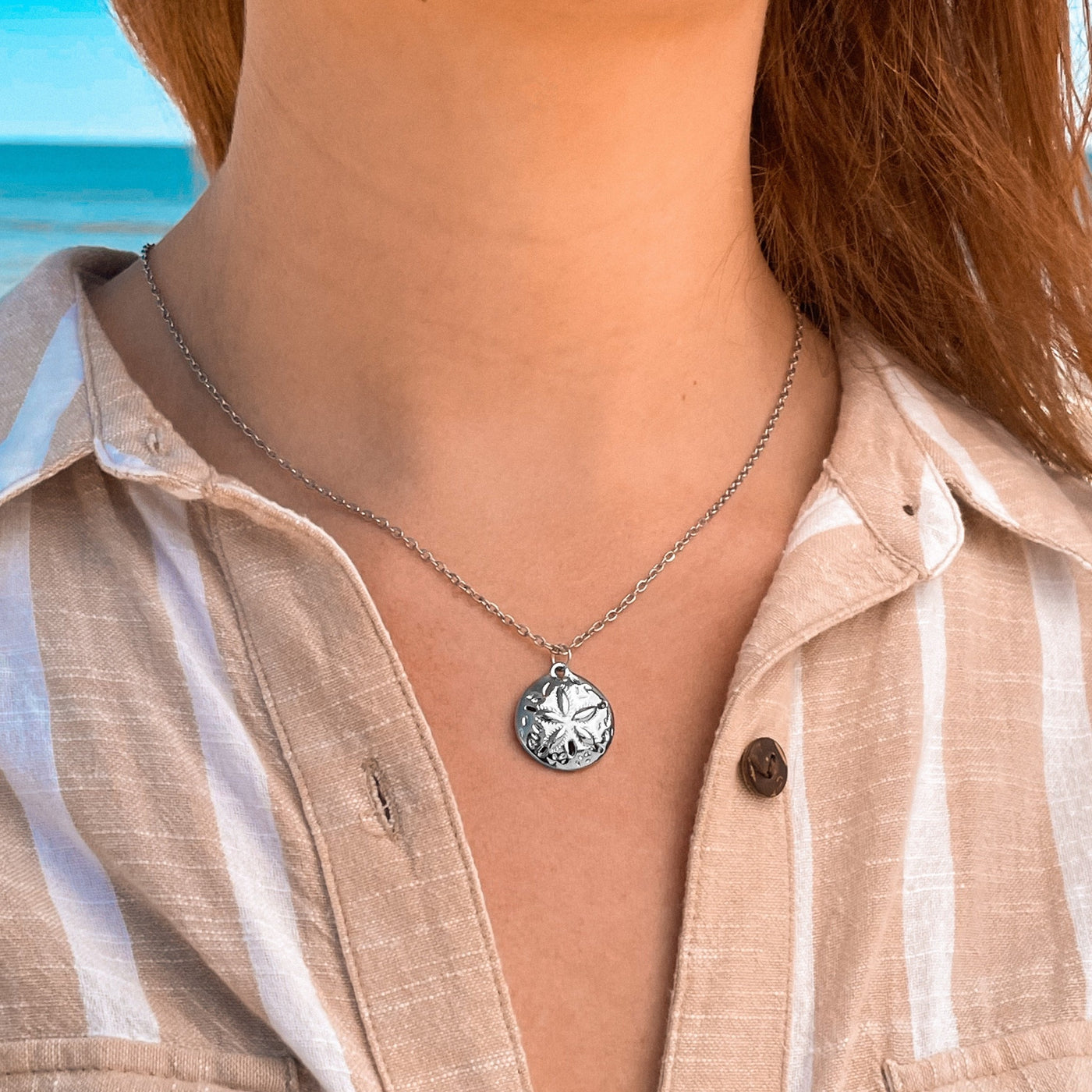 Sand Dollar Pendant Necklace