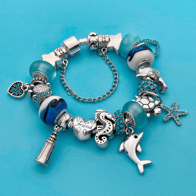 Save the Dolphins Charm Bracelet