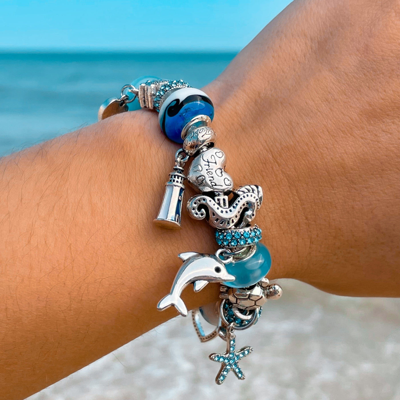 Save the Dolphins Charm Bracelet