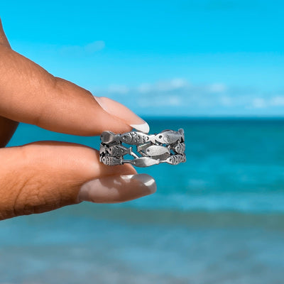 School of Fish Wrap Ring