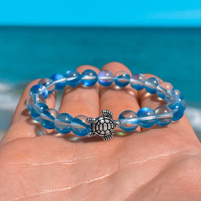Blue Crystal Sea Turtle Crystal Bracelet