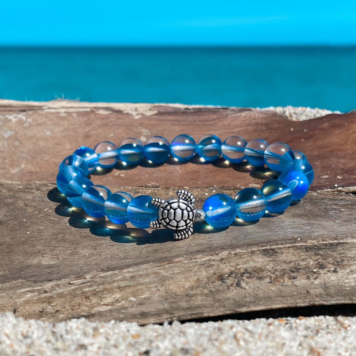 Blue Crystal Sea Turtle Crystal Bracelet