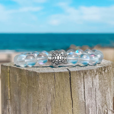 Sea Turtle Crystal Bracelet - Holographic