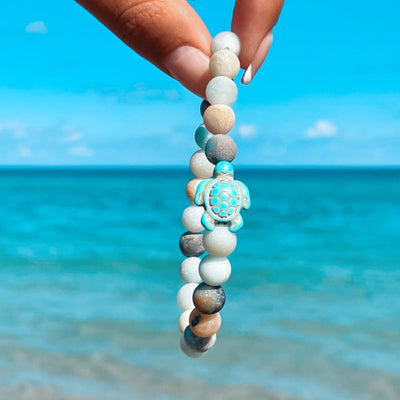 Sandstone Sea Turtle Stone Bracelet