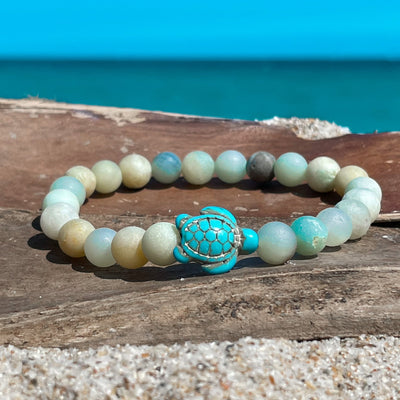 Sandstone Sea Turtle Stone Bracelet