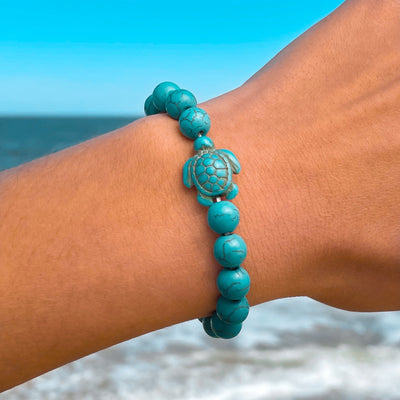 Sea Turtle Stone Bracelet