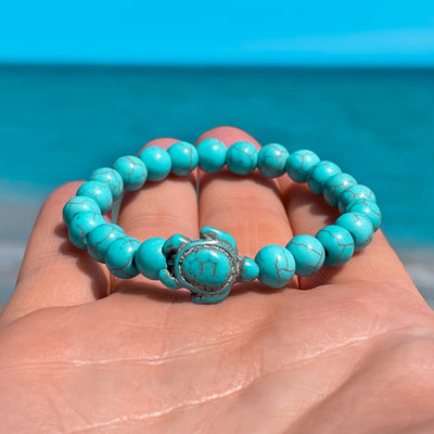 Turquoise Sea Turtle Stone Bracelet
