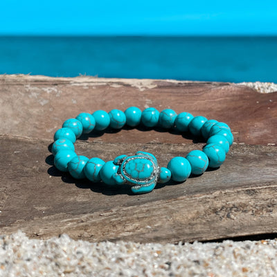 Turquoise Sea Turtle Stone Bracelet