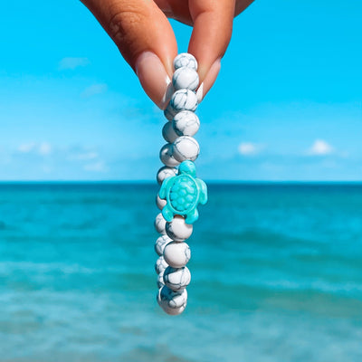 Sea Turtle Stone Bracelet