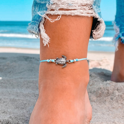 Sea Turtle Surfer Anklet