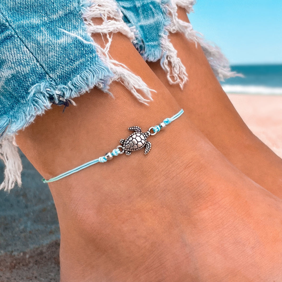 Sea turtle ankle bracelets on sale