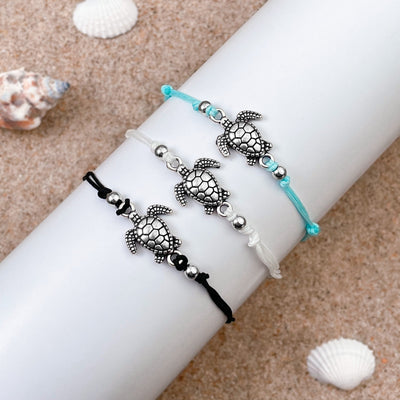 Sea Turtle Surfer Anklet Set