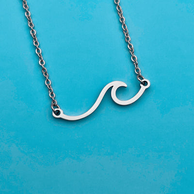 Silver Wave Necklace