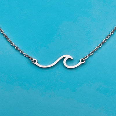 Silver Wave Necklace