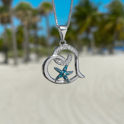 Sparkling Starfish Love Necklace