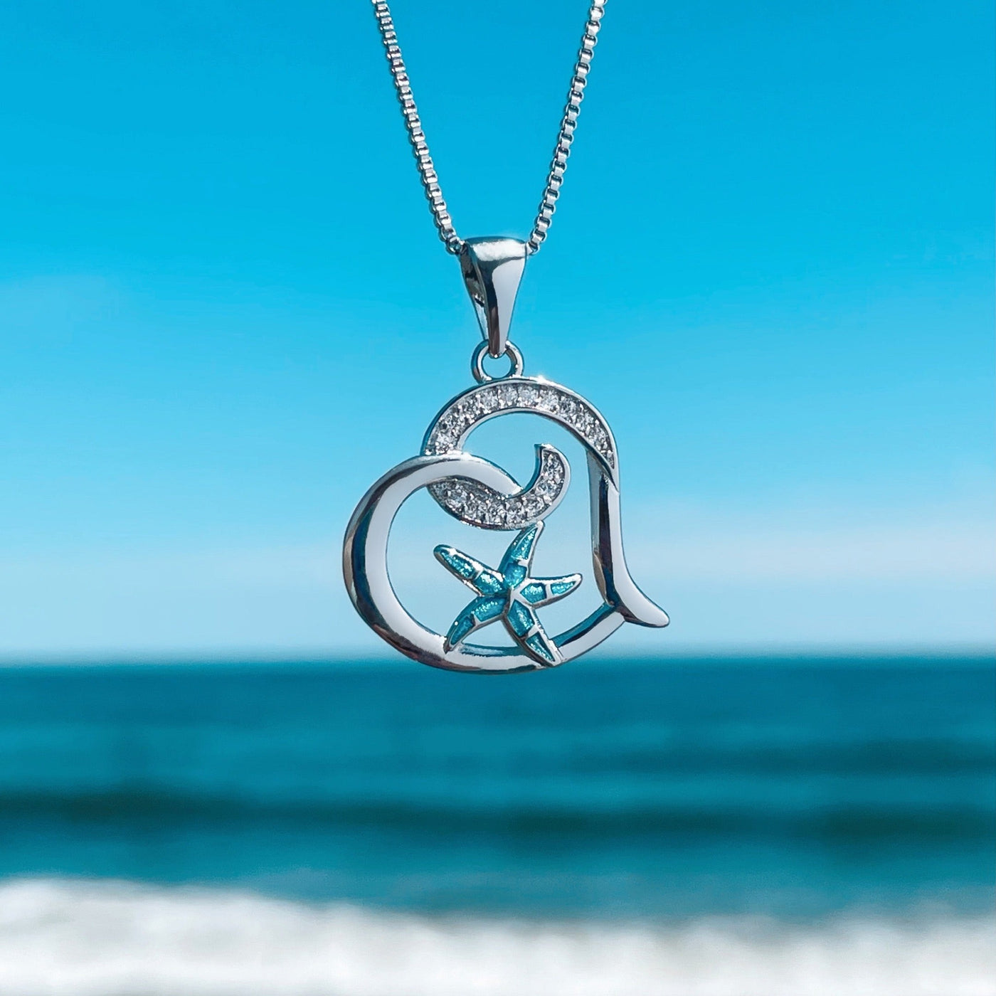 Sparkling Starfish Love Necklace