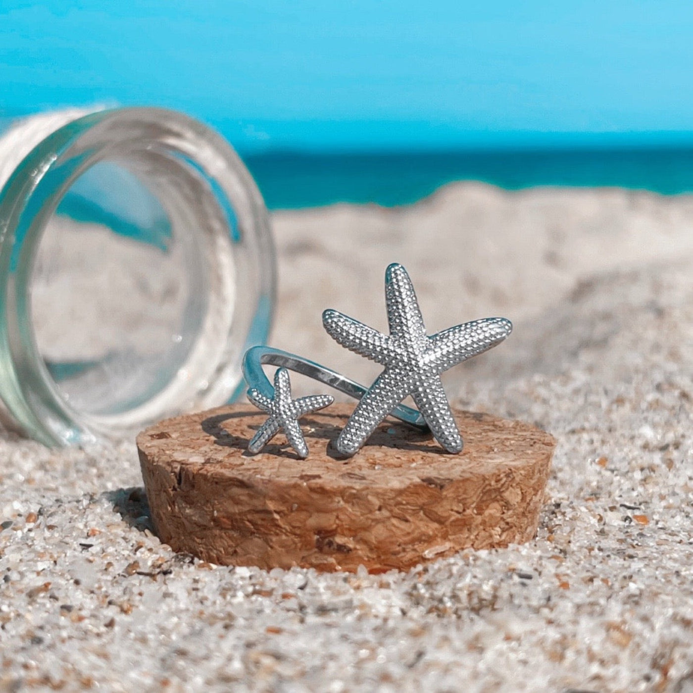 Silver Starfish Twist Ring
