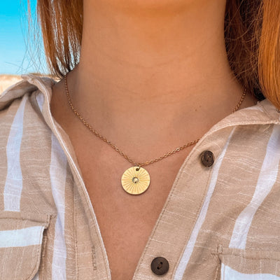 20mm Dime Sunbeam Dream Necklace
