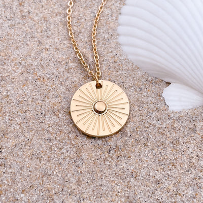 20mm Dime Sunbeam Dream Necklace
