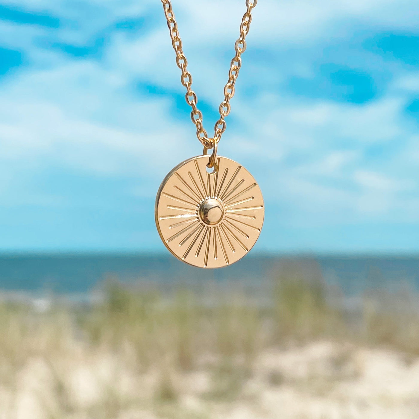 30mm Dime Sunbeam Dream Necklace
