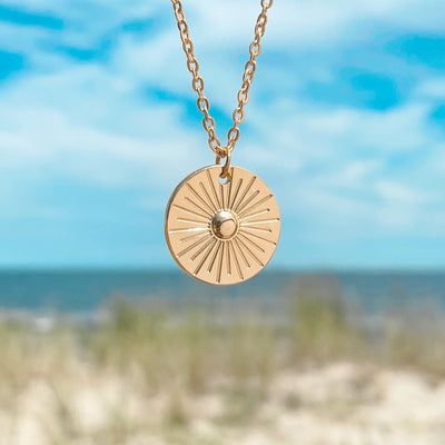 30mm Dime Sunbeam Dream Necklace