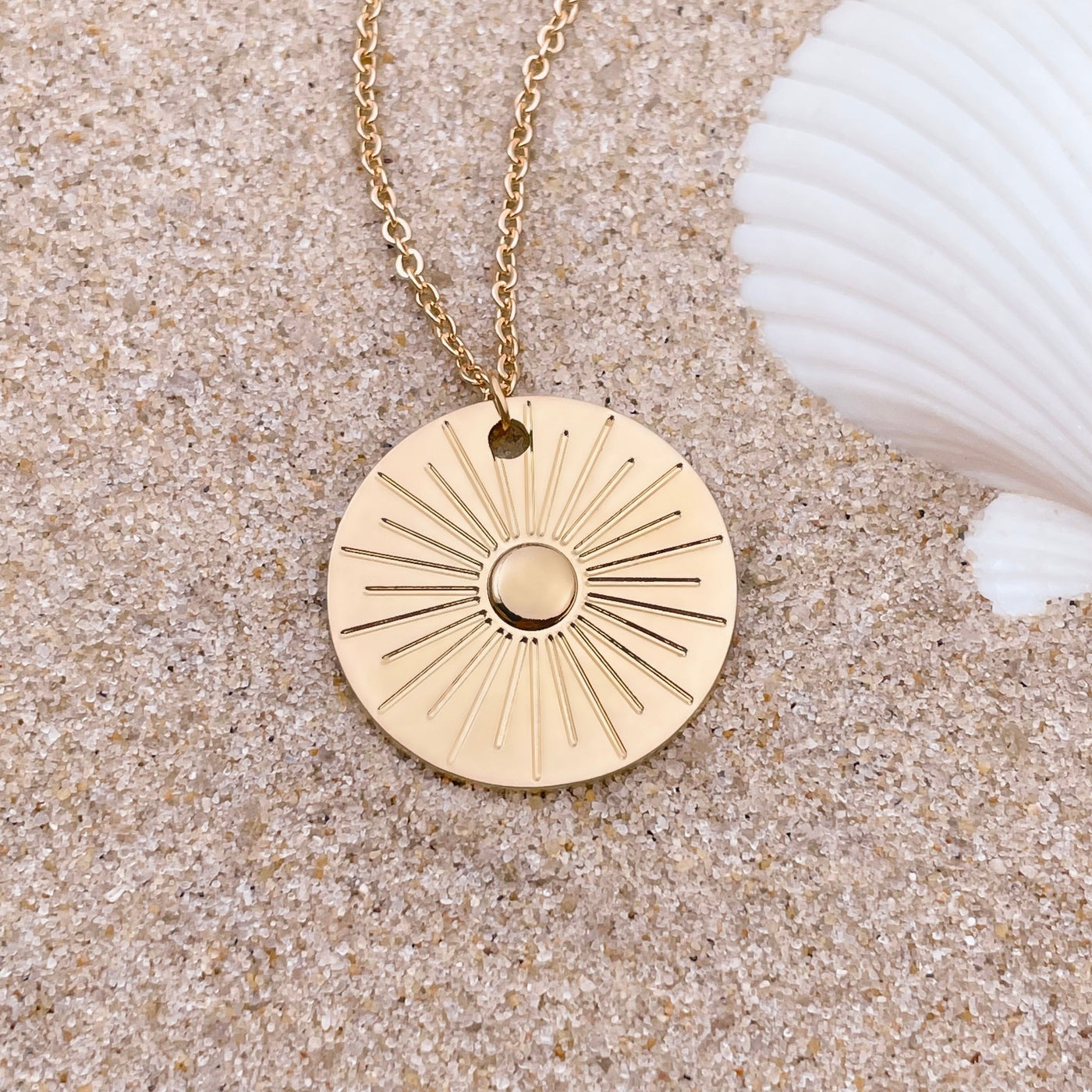 30mm Dime Sunbeam Dream Necklace