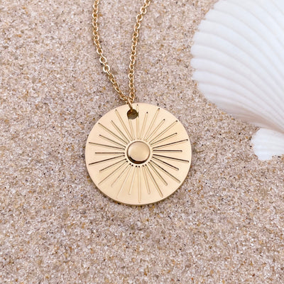 30mm Dime Sunbeam Dream Necklace