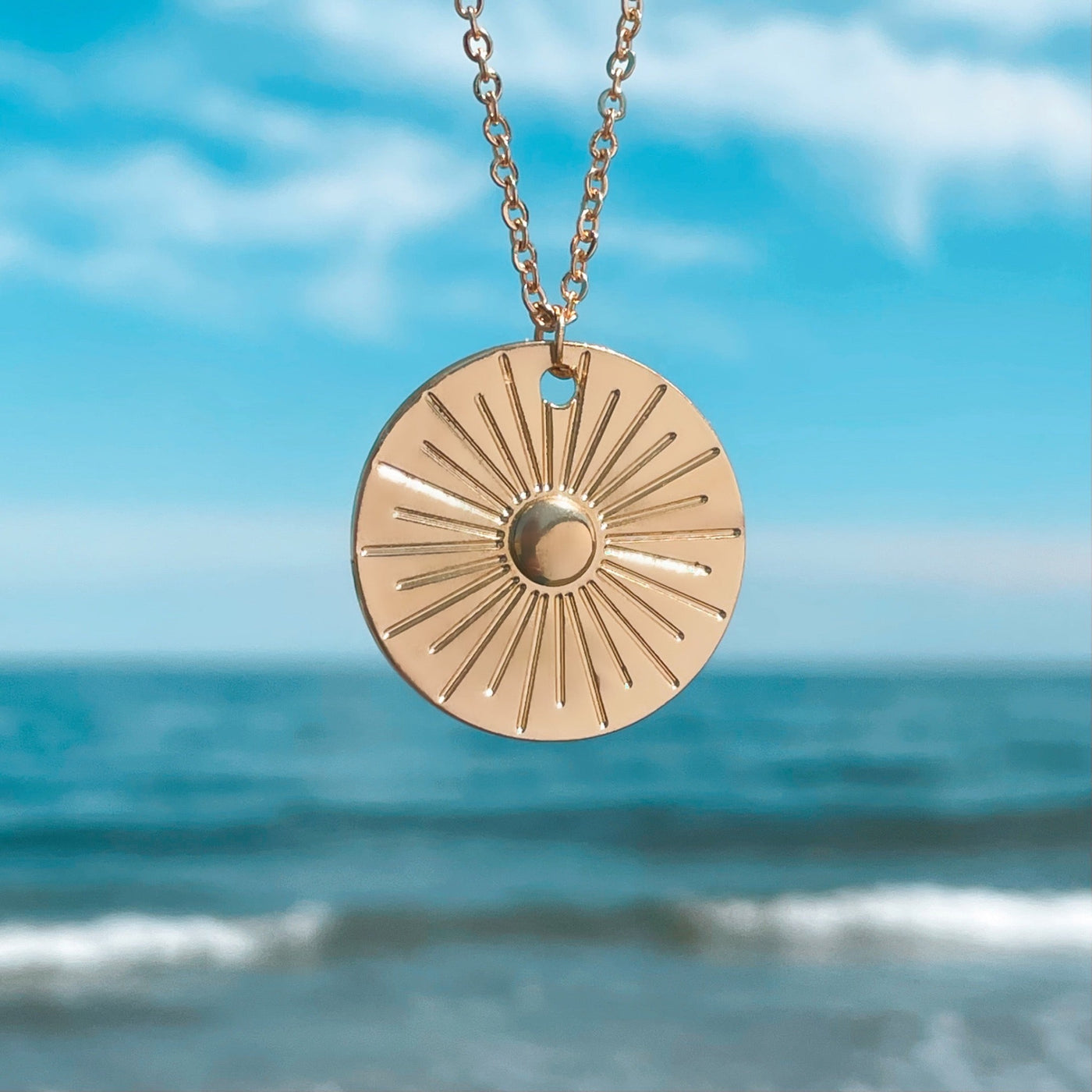 30mm Dime Sunbeam Dream Necklace