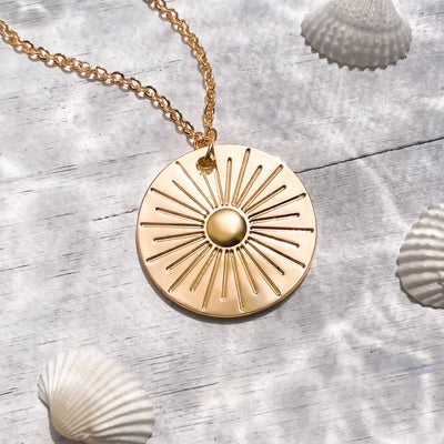 30mm Dime Sunbeam Dream Necklace