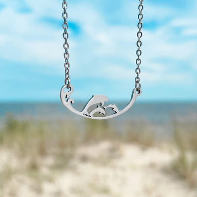 Three Little Dolphins Necklace