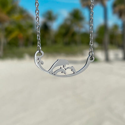 Three Little Dolphins Necklace