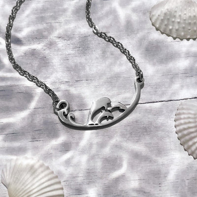Three Little Dolphins Necklace