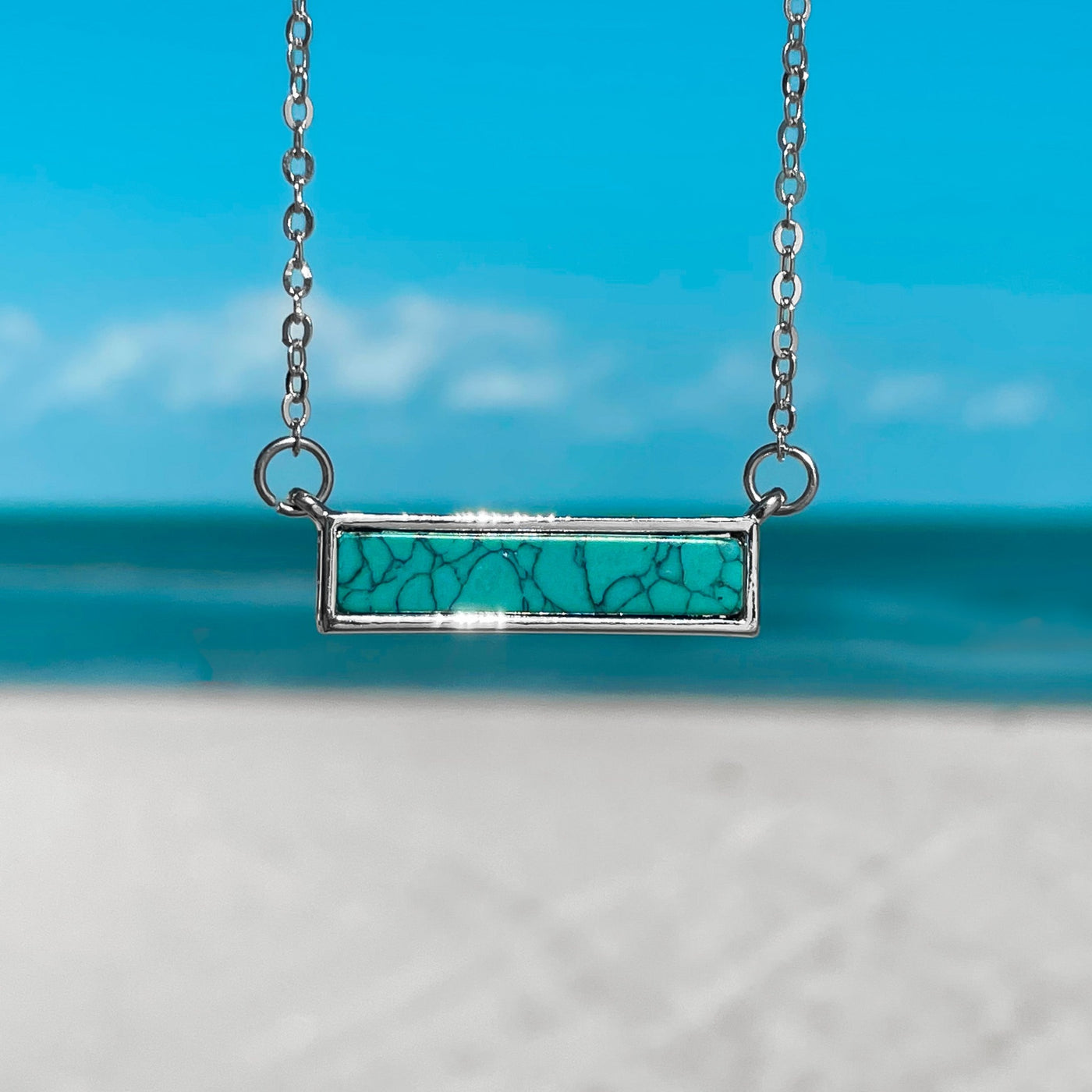 Turquoise Bar Necklace
