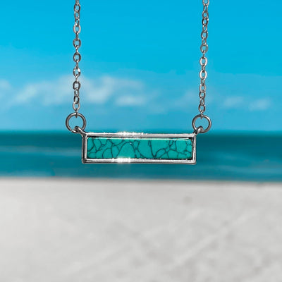 Turquoise Bar Necklace