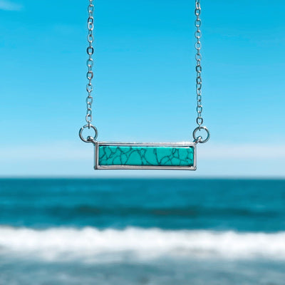 Turquoise Bar Necklace