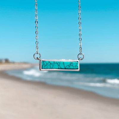 Turquoise Bar Necklace