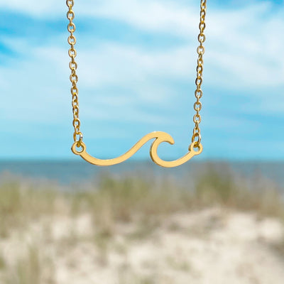 Gold Wave Necklace