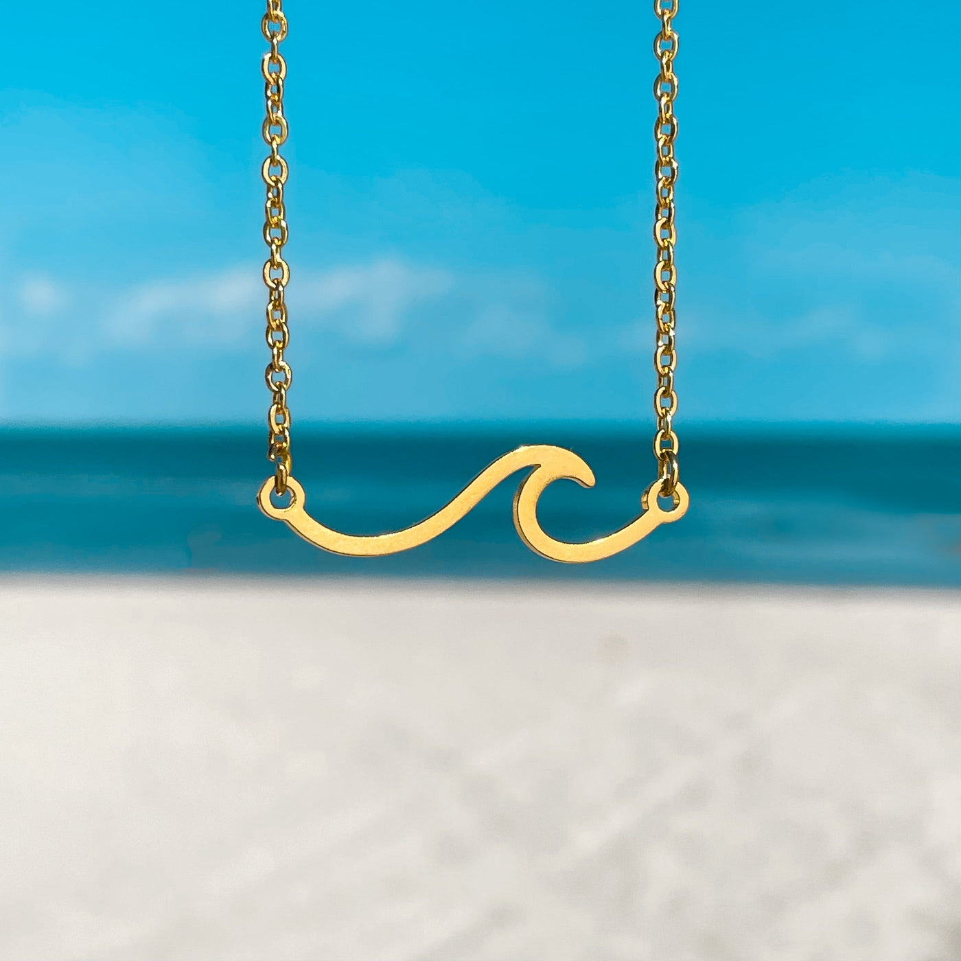 Gold Wave Necklace