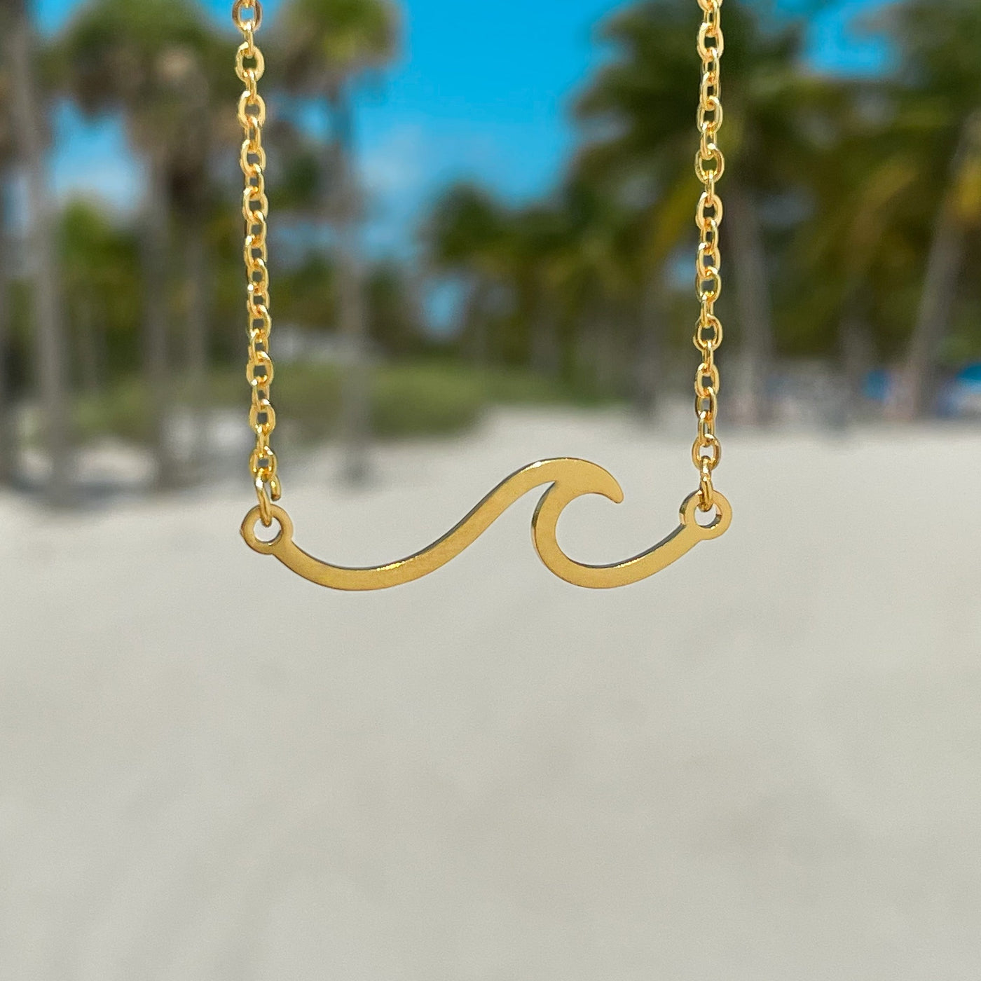 Gold Wave Necklace