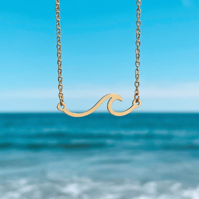 Gold Wave Necklace