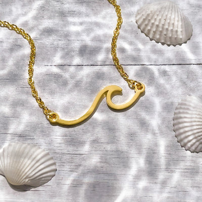 Gold Wave Necklace