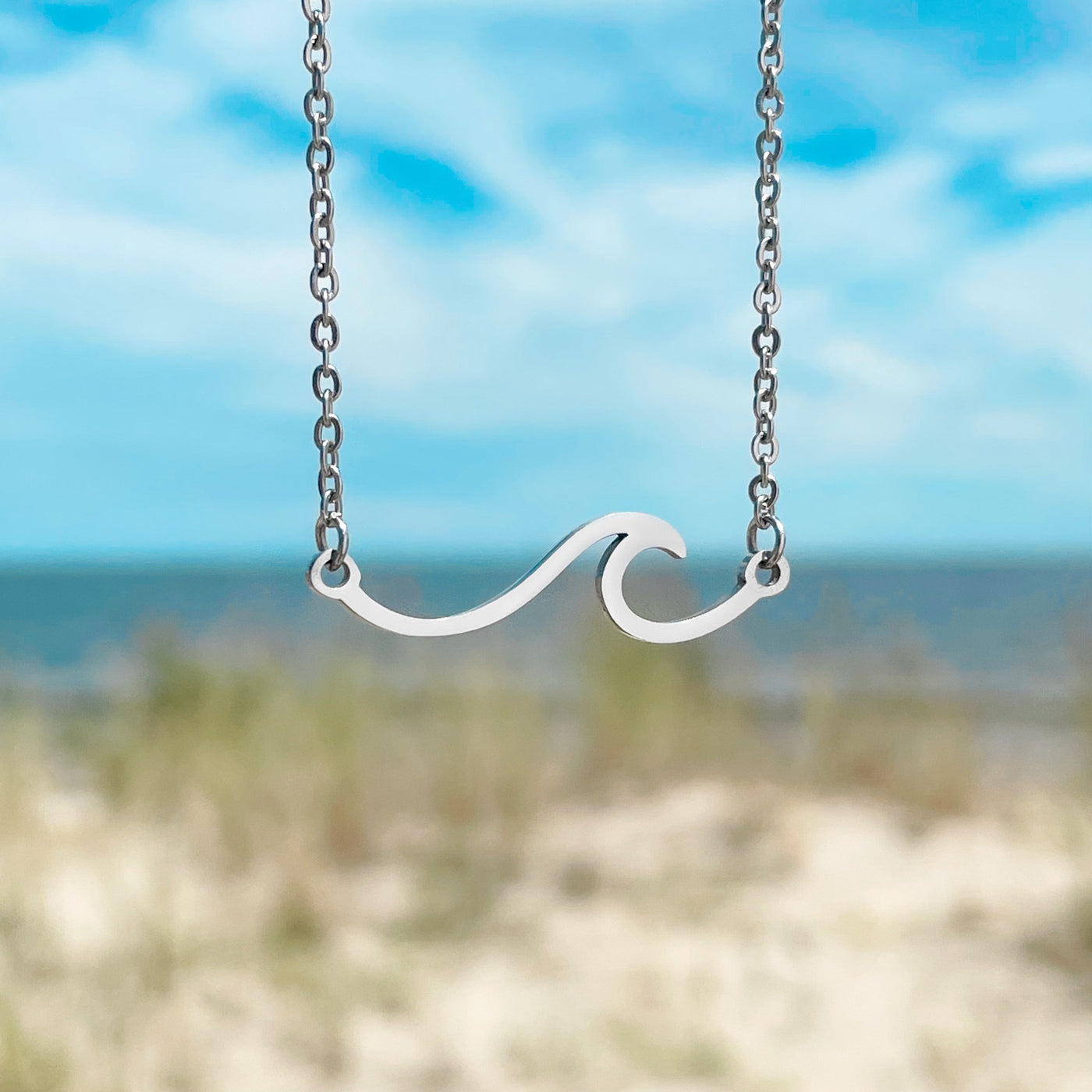 Silver Wave Necklace