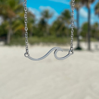 Silver Wave Necklace