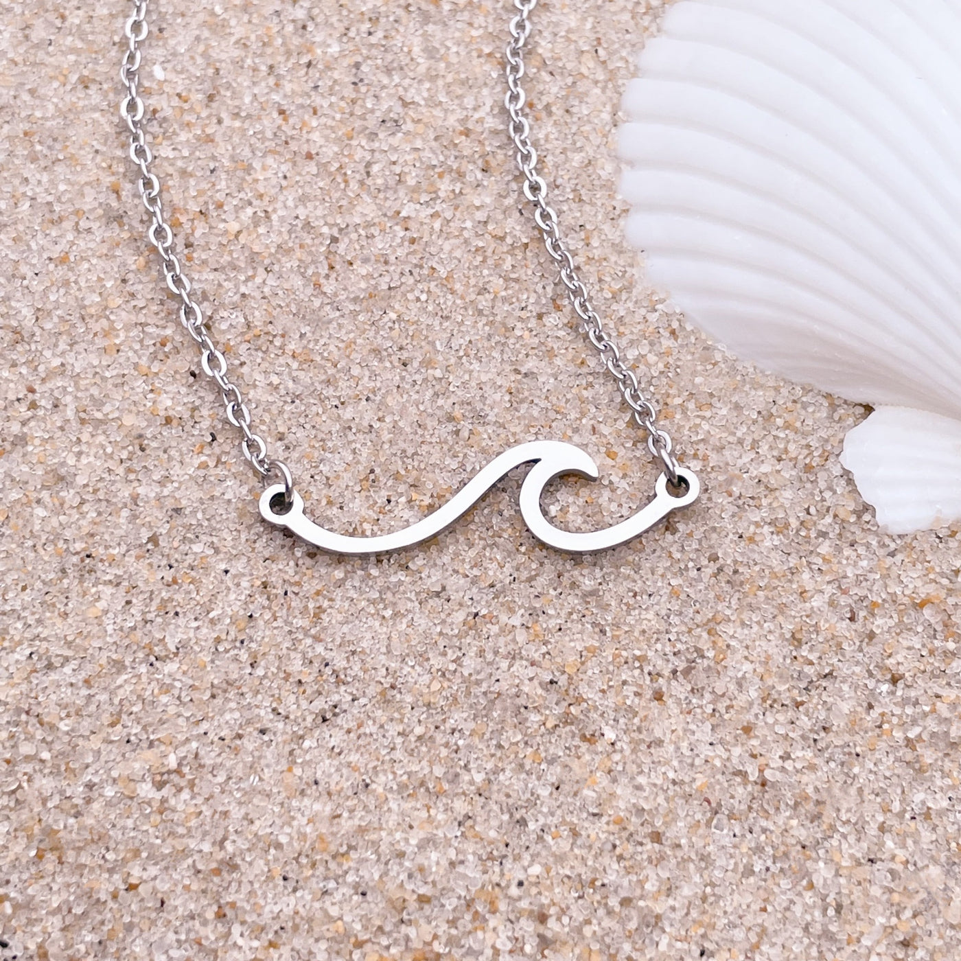 Silver Wave Necklace