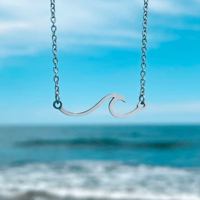 Silver Wave Necklace