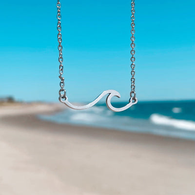Silver Wave Necklace