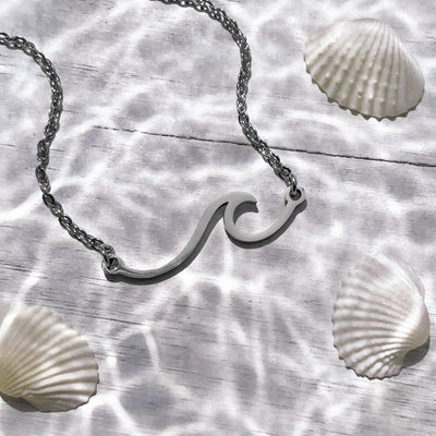 Silver Wave Necklace
