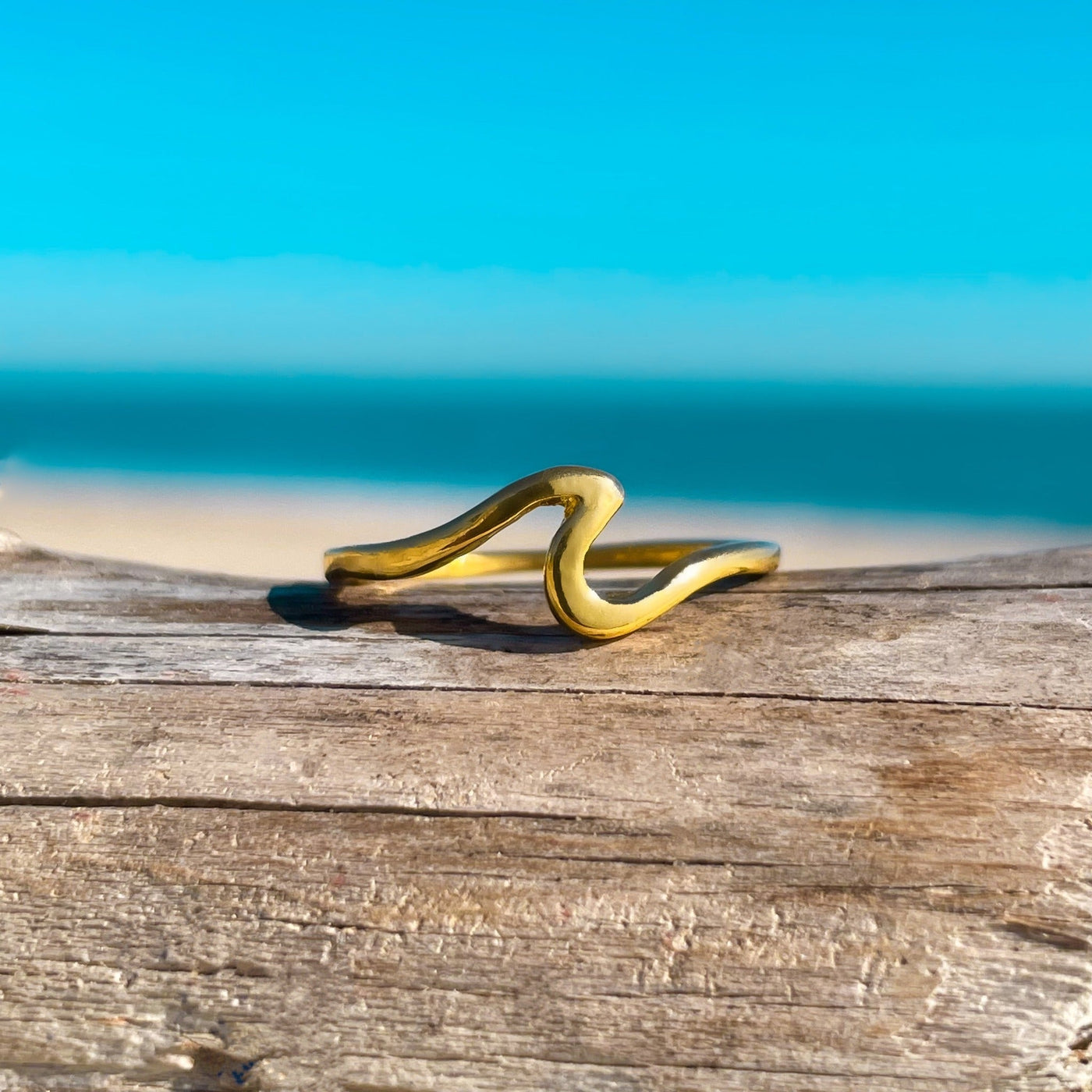 Gold Wave Ring