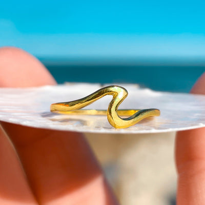 Gold Wave Ring